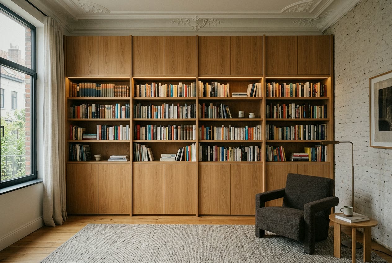Bibliotheekwand op maat
